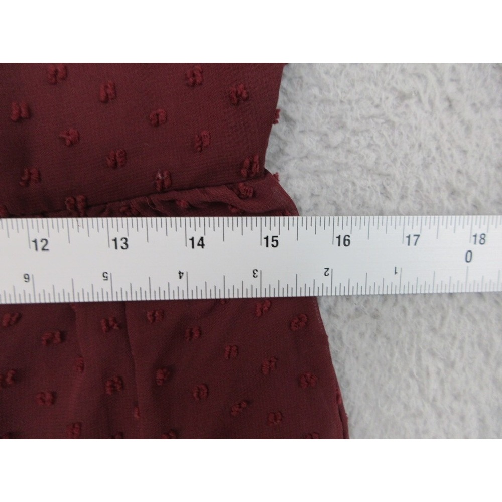 Trixxi Dress Womens L Red‎ Sheer Dark Romance Cottagecore Whimsy Earthy Ethereal - Picture 15 of 16